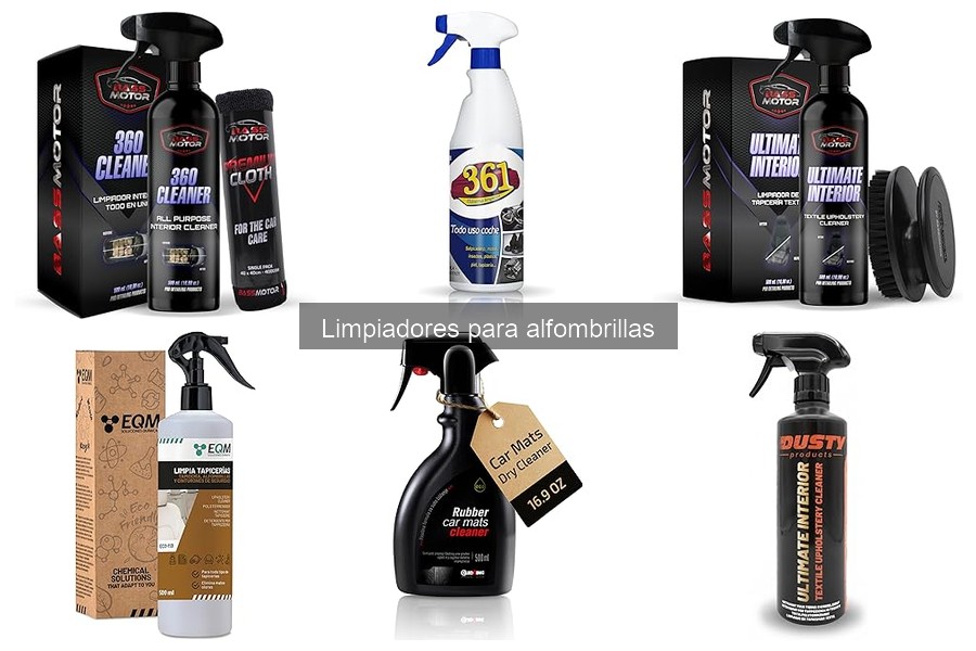 Alternativas a limpiadores comerciales para alfombrillas de coche