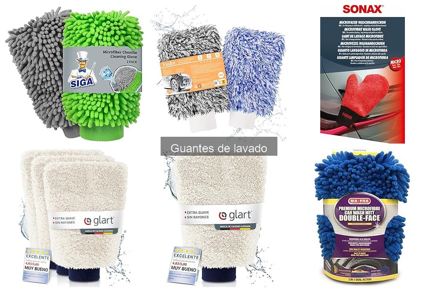 Alternativas a los guantes de lavado del coche
