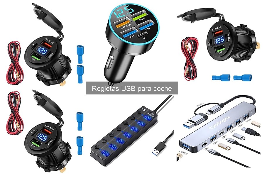 Alternativas a regletas USB para cargar en el coche