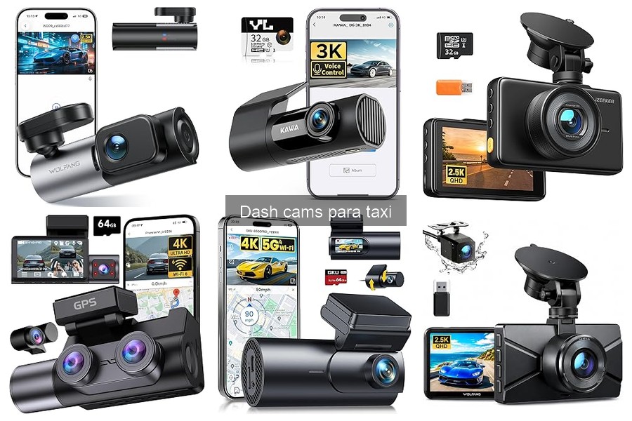 Características esenciales de dash cams para taxis