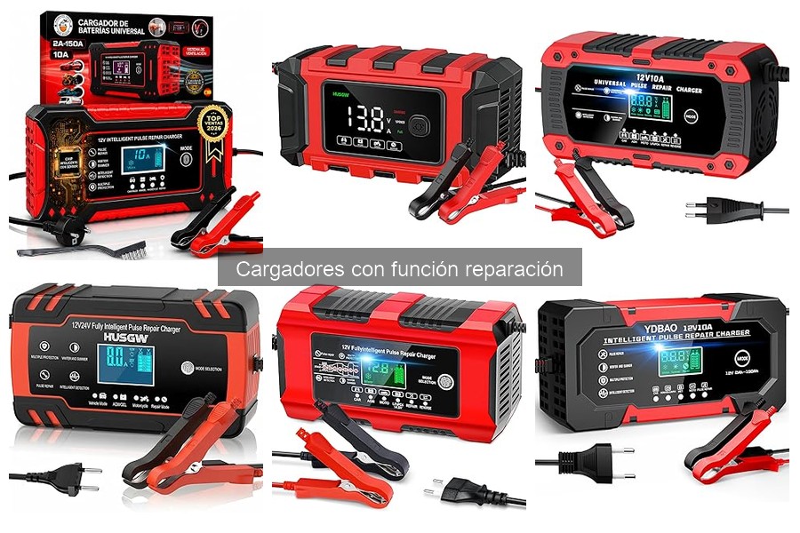 Cargadores de batería con garantía de reparación para coches