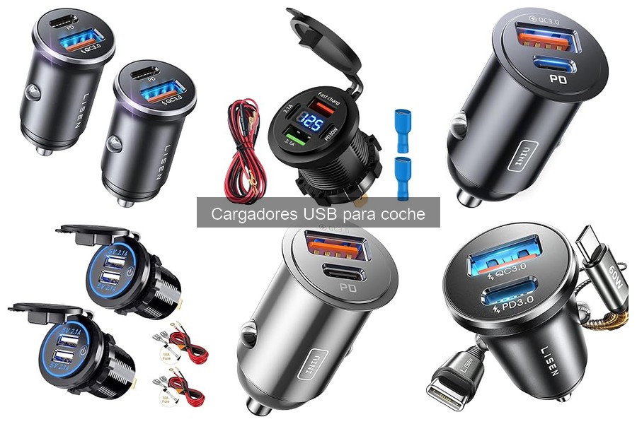 Cargadores USB para coche con carga rápida: comparativa 2023