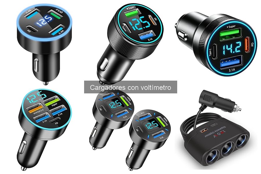 Cómo elegir el mejor cargador con voltímetro para tu coche