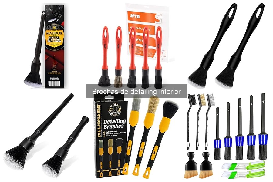 Cómo limpiar brochas de detailing interior: productos recomendados