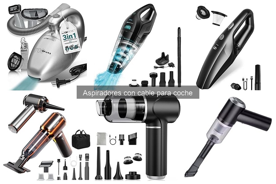 Comparativa de Aspiradores con Cable para Coche