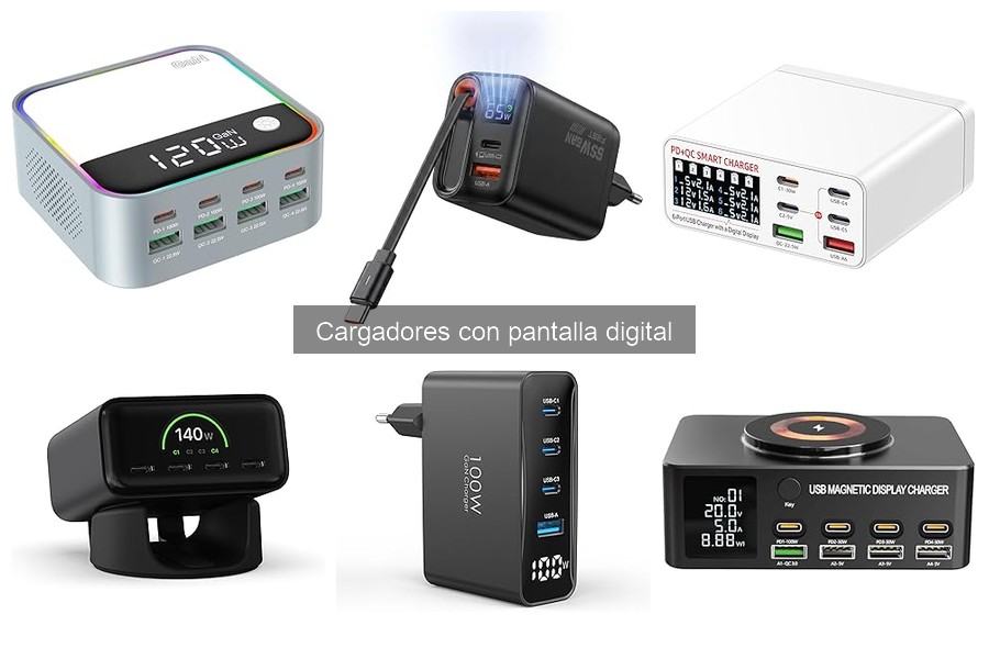 Comparativa de Cargadores con Pantalla Digital: Mejores Marcas