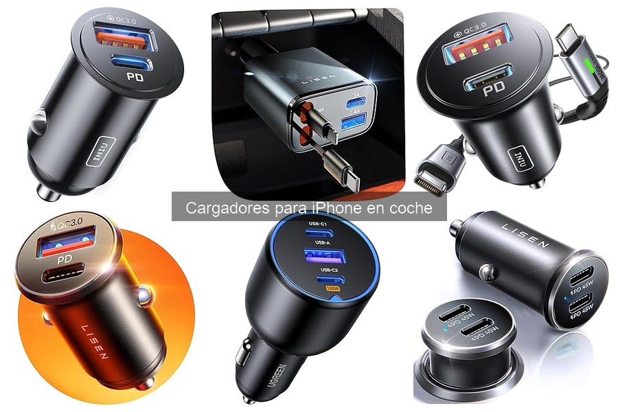 Comparativa de Cargadores para iPhone en Coche