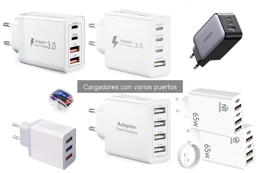 Comparativa de Cargadores USB con 4, 6 y 8 Puertos