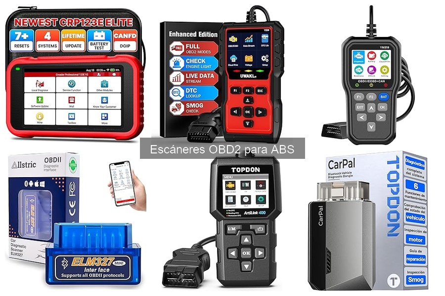 Comparativa de escáneres OBD2 para ABS y genéricos