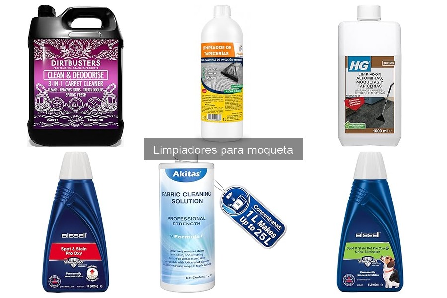 Comparativa de limpiadores de moqueta: marcas populares