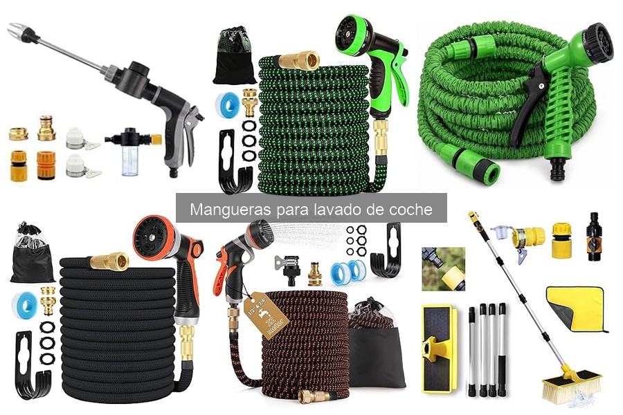 Comparativa de mangueras para lavado de coche en Amazon