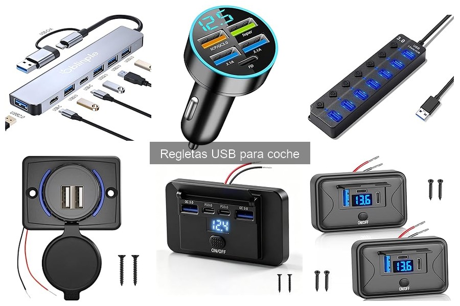 Comparativa de regletas USB para coche: elige la mejor opción