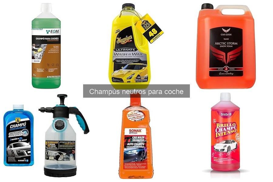 ¿Cuándo usar champú neutro para el coche? Guía práctica