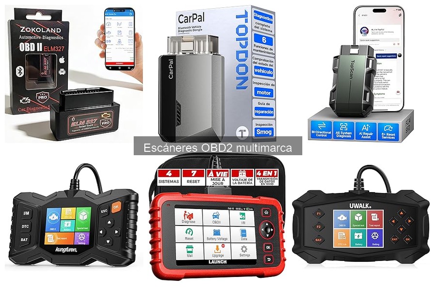 ¿Cuántos vehículos puede escanear un OBD2 multimarca?