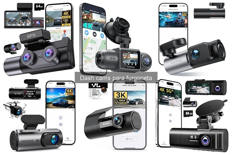 Dash cams recomendadas para furgonetas grandes y pequeñas