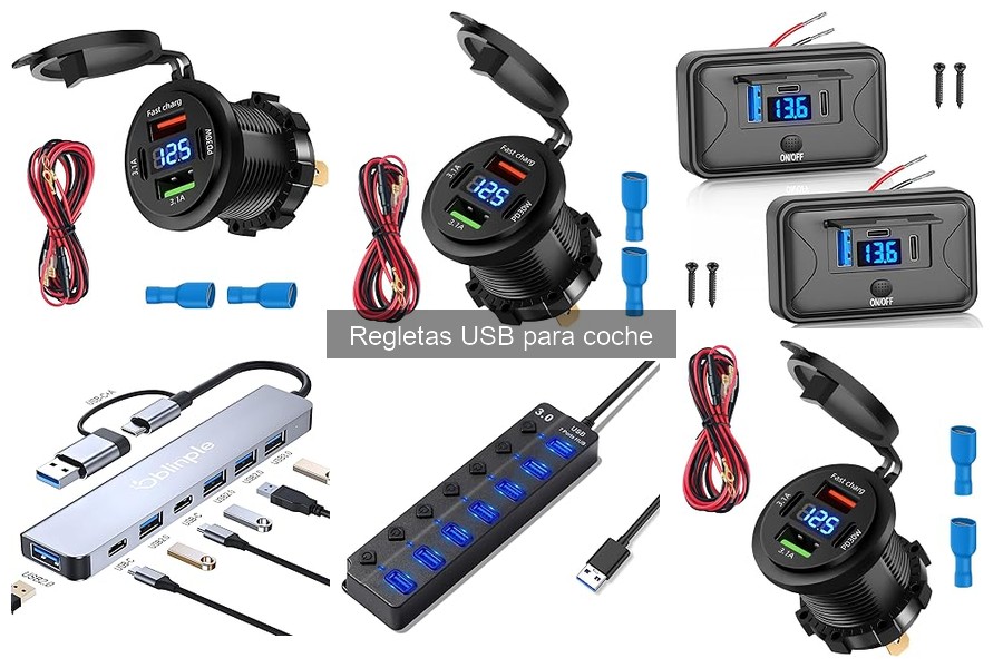 Dónde comprar regletas USB para coche: precios y opciones