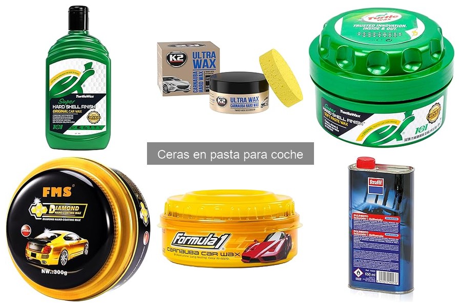 Efectos de la cera en pasta en diferentes pinturas de coche