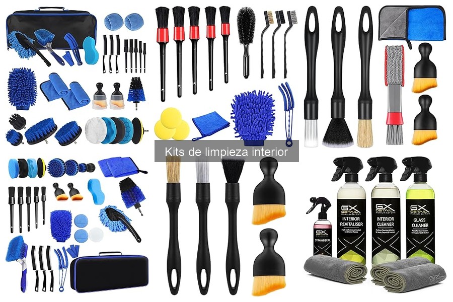 Errores al usar un kit de limpieza interior del coche