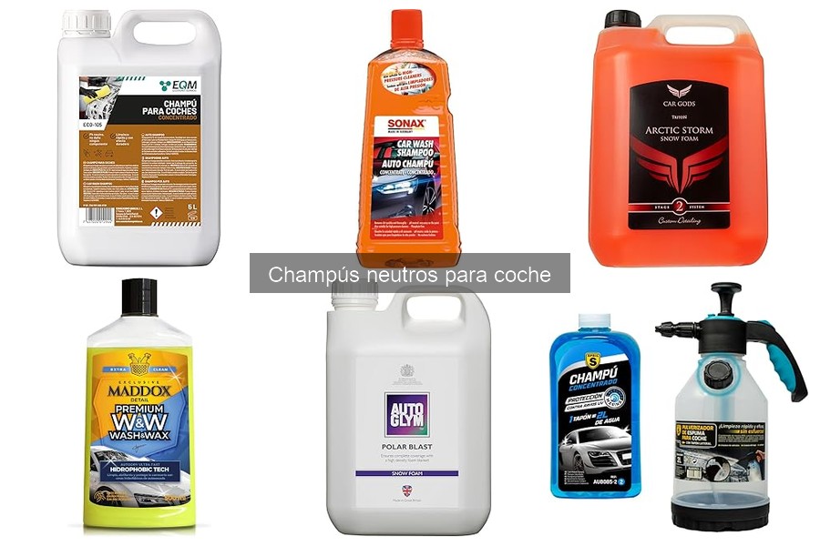 Errores comunes al usar champús neutros para coche