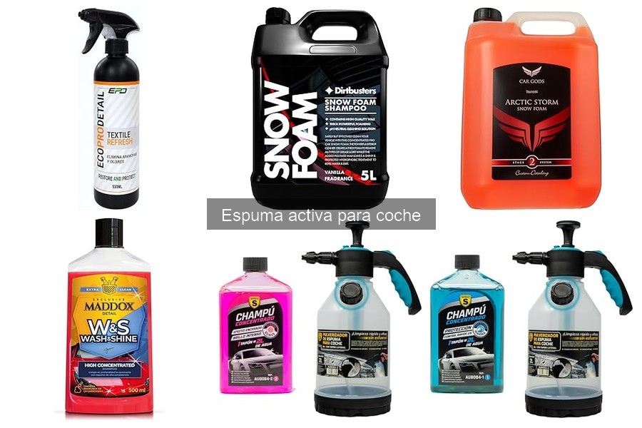 Espuma activa vs. champú para coches: ¿cuál es mejor?