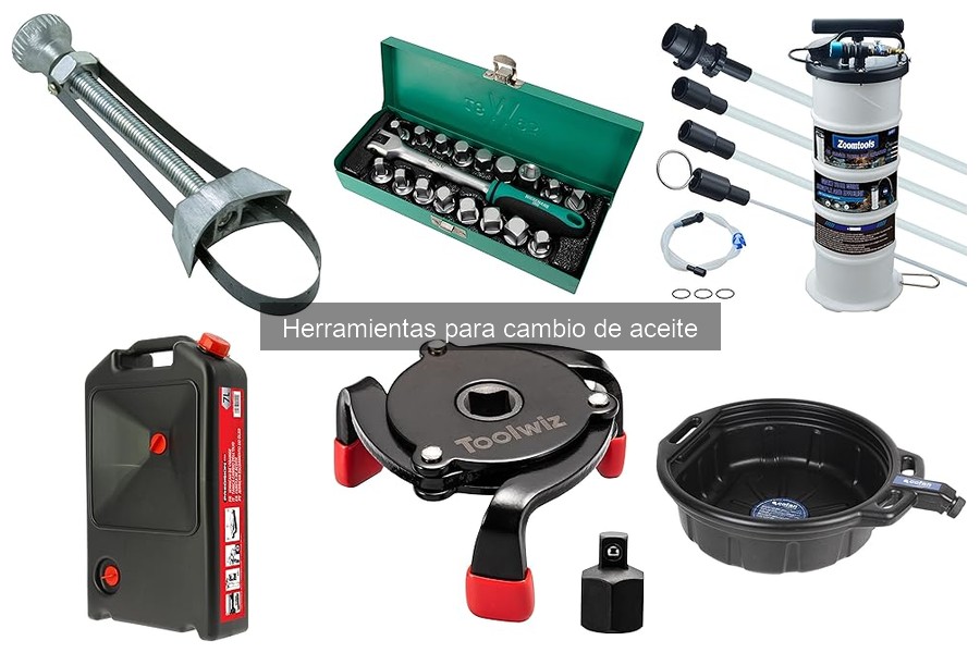 Herramientas esenciales para cambiar el aceite del coche