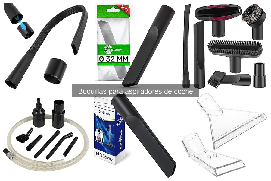 Instrucciones para usar boquillas de aspiradoras en coches