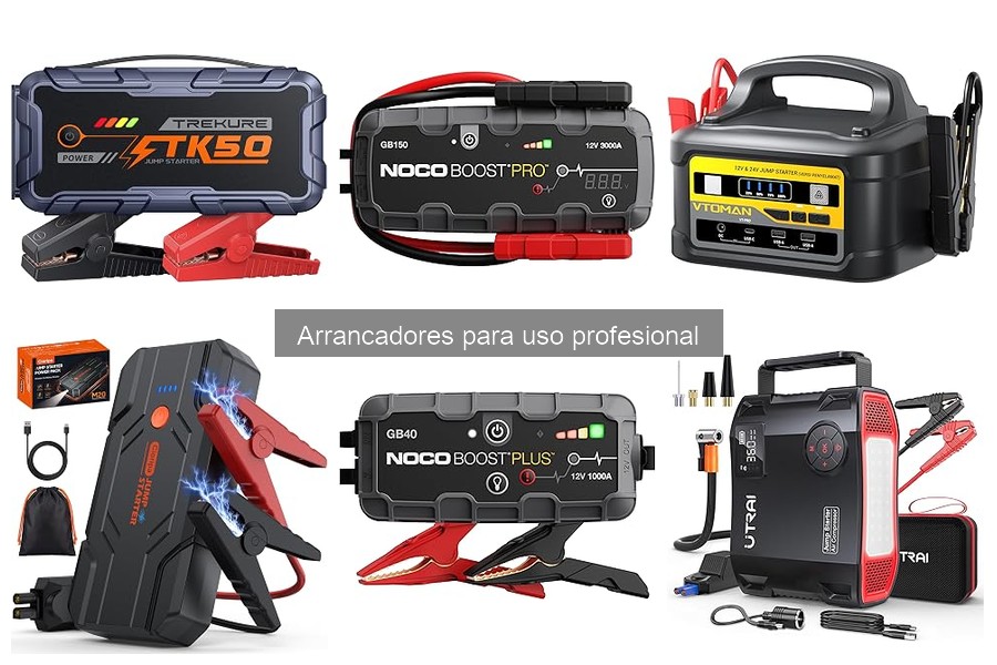 Instrucciones para usar un arrancador profesional de coche