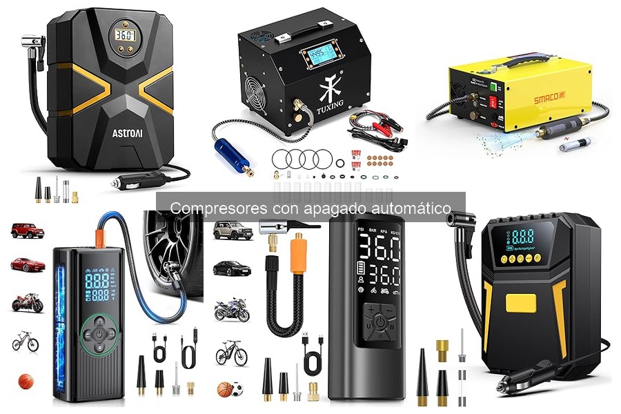 Instrucciones para usar un compresor con apagado automático