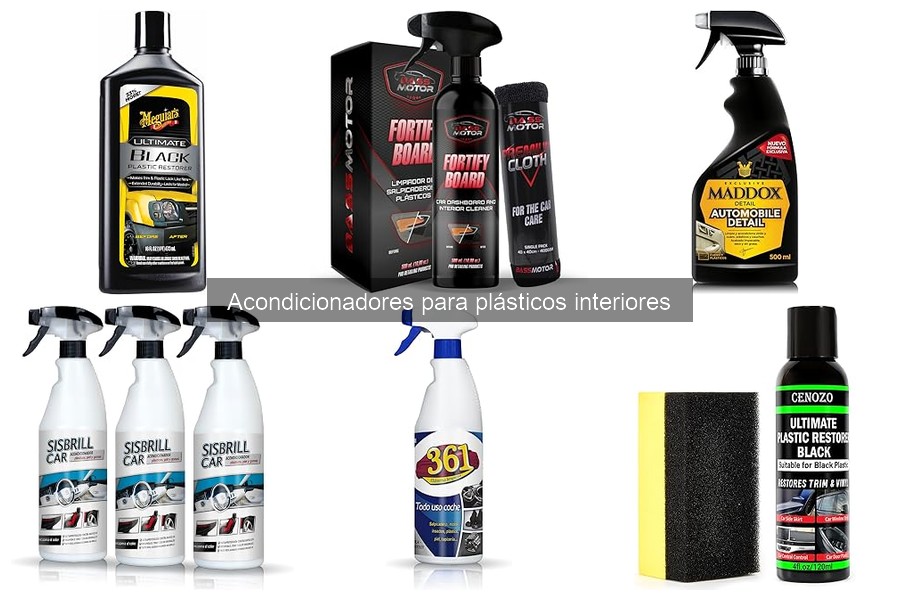 Mejor acondicionador para plásticos interiores según tipo de vehículo