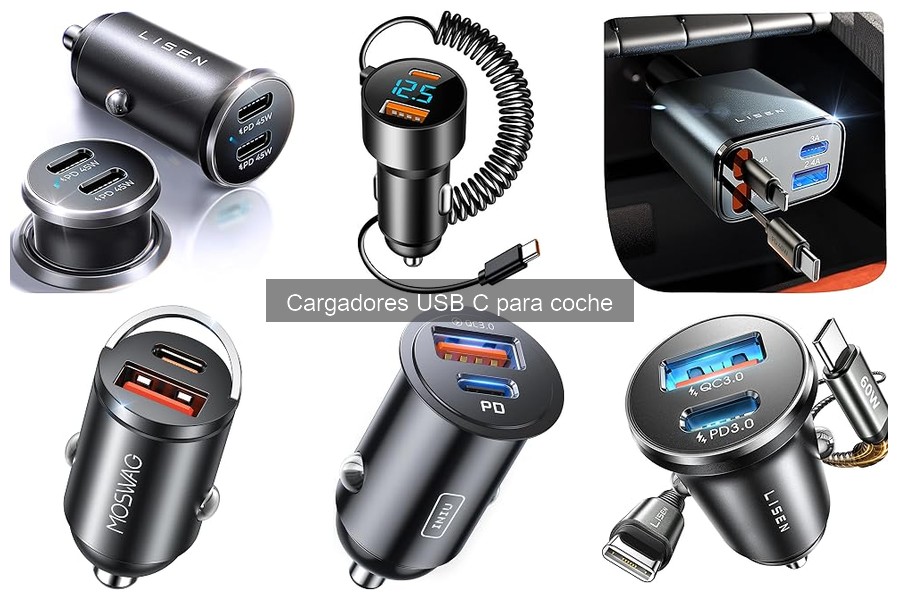 Mejora tu carga en coche: Accesorios para USB C