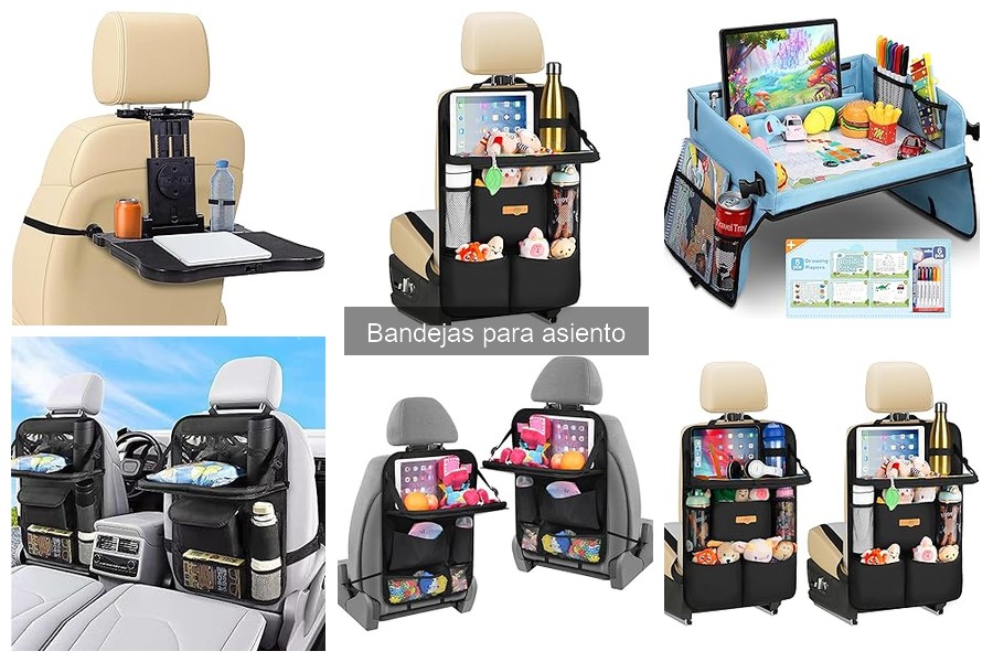 Mejores bandejas para asiento de coche para familias en 2023