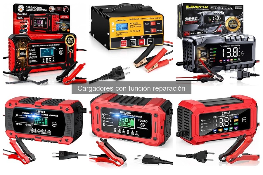 Mejores cargadores con función reparación para coches eléctricos