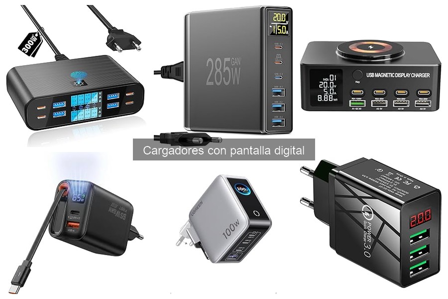 Mejores cargadores con pantalla digital para coches eléctricos