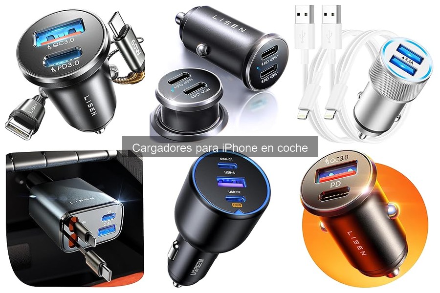 Mejores cargadores para iPhone en coche según usuarios