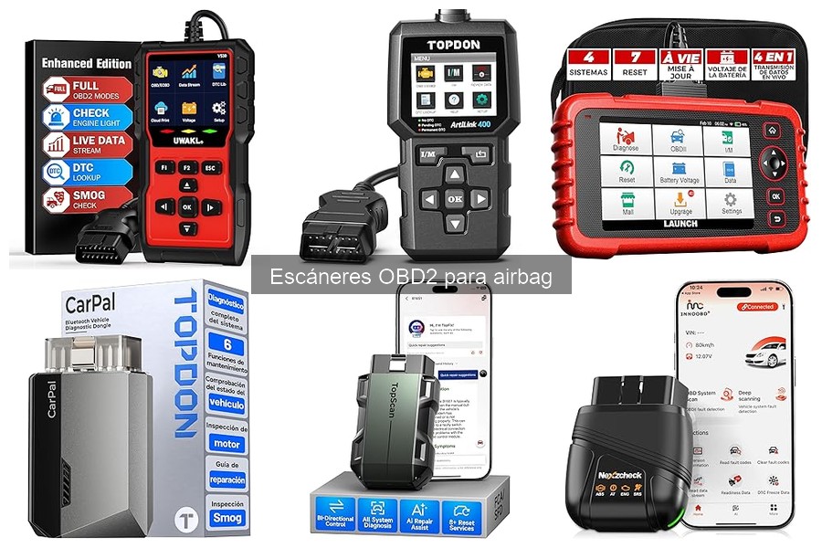 Mejores escáneres OBD2 para airbag: comparativa y análisis