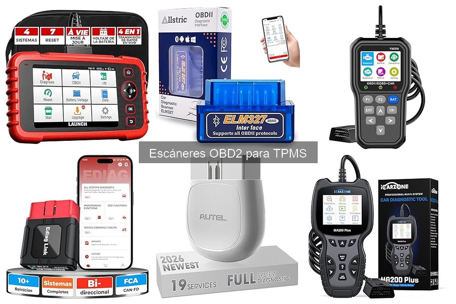 Mejores escáneres OBD2 para TPMS en 2023: Comparativa