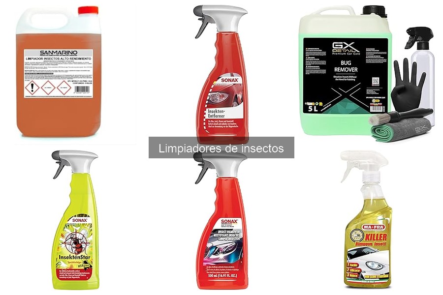 Mejores marcas de limpiadores de insectos para coches