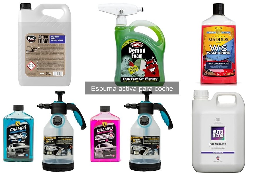 Mejores ofertas en espuma activa para coche en 2023