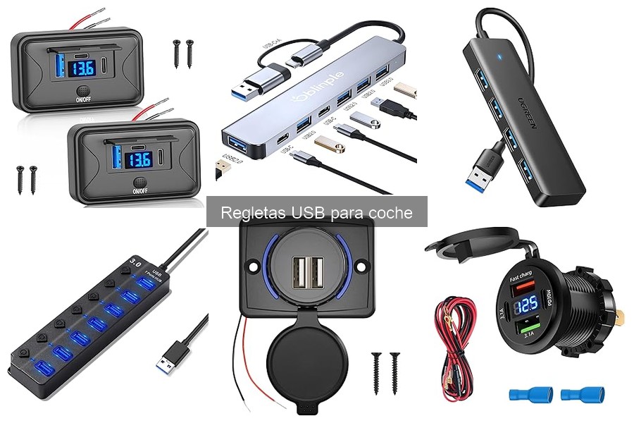 Mejores regletas USB para coche en 2023: comparativa y precios
