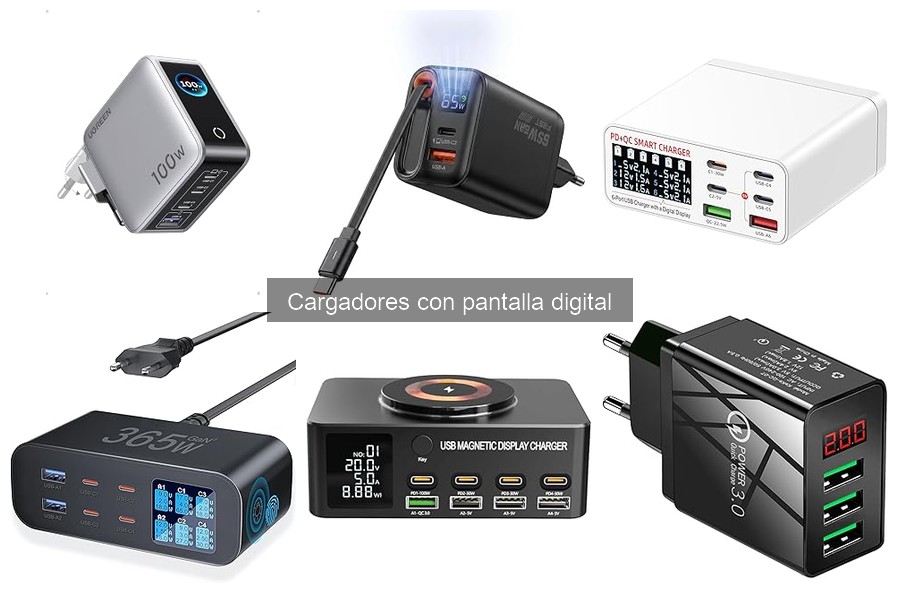 Mejores sitios para comprar cargadores con pantalla digital