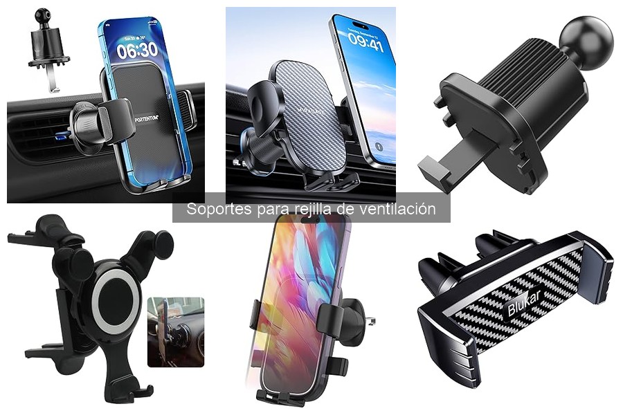 Mejores soportes para rejilla de ventilación en coches compactos
