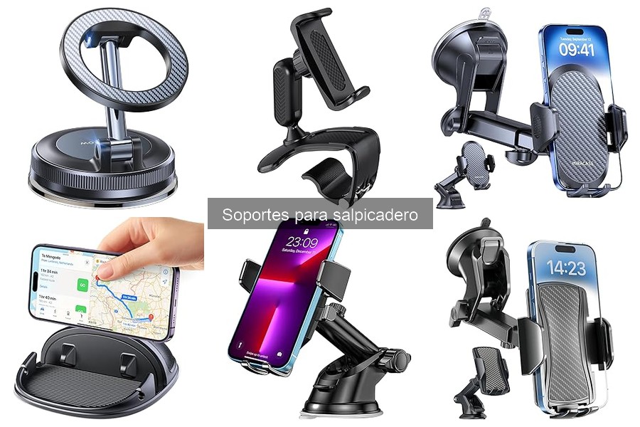 Mejores Soportes para Salpicadero de Coches Grandes y Pequeños