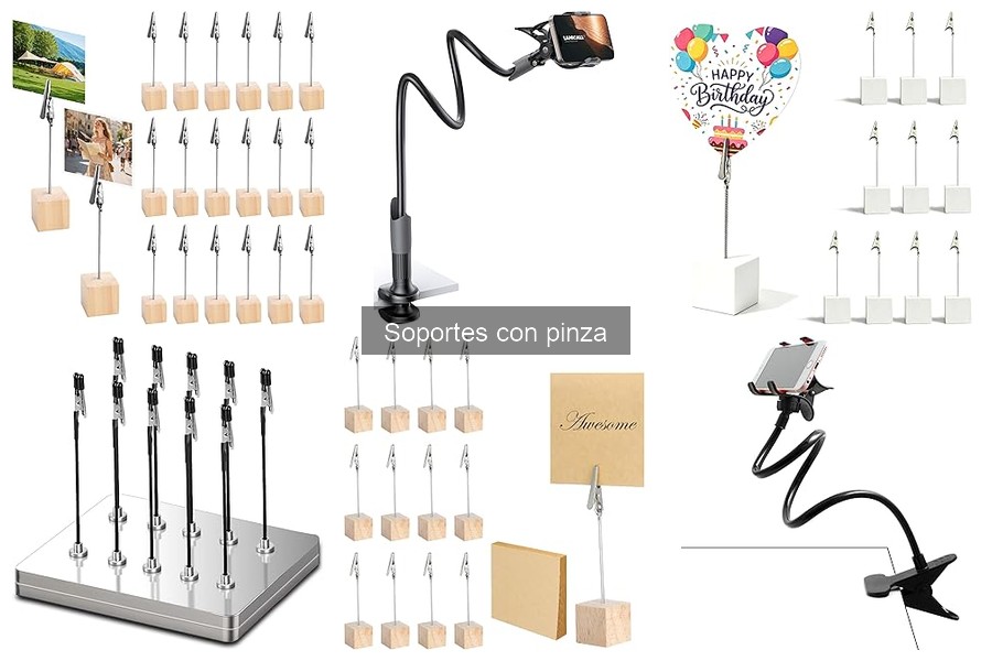 Opiniones de usuarios sobre soportes con pinza para coches