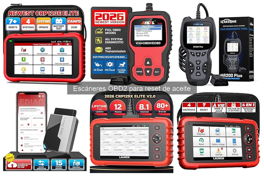 Opiniones sobre escáneres OBD2 para reset de aceite
