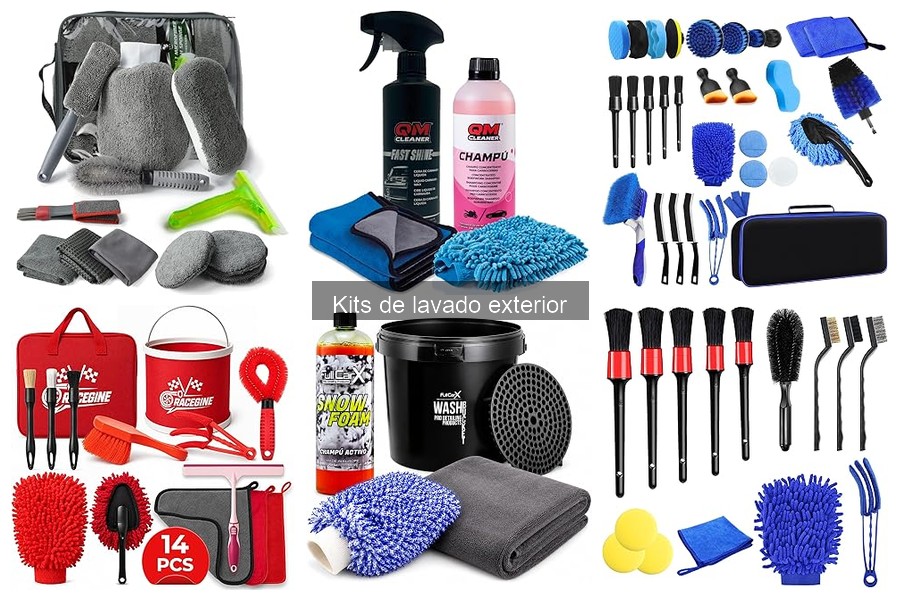 ¿Qué buscar en la etiqueta de un kit de lavado exterior?