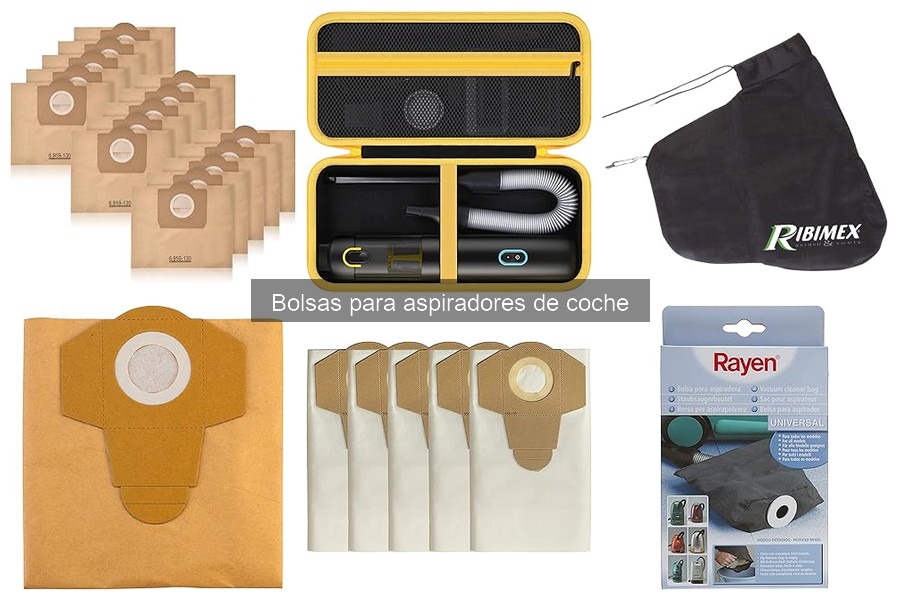 ¿Qué son las bolsas para aspiradores de coche?