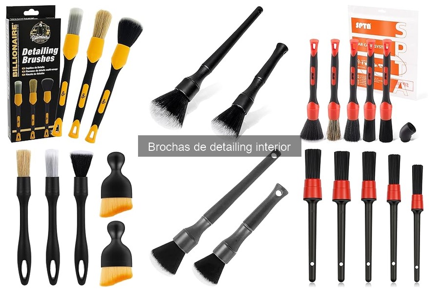 ¿Qué son las brochas de detailing interior para coches?