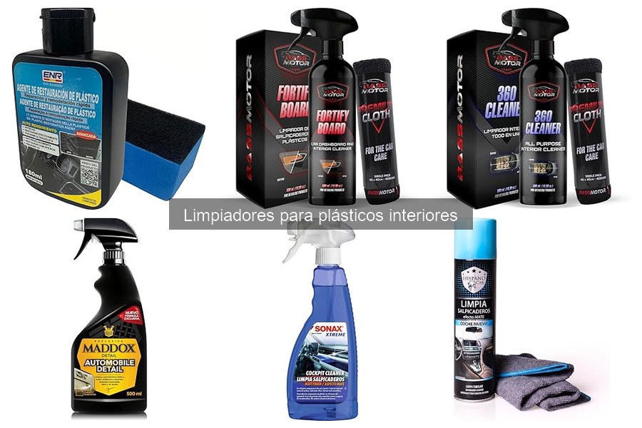 ¿Qué son los limpiadores para plásticos interiores del coche?