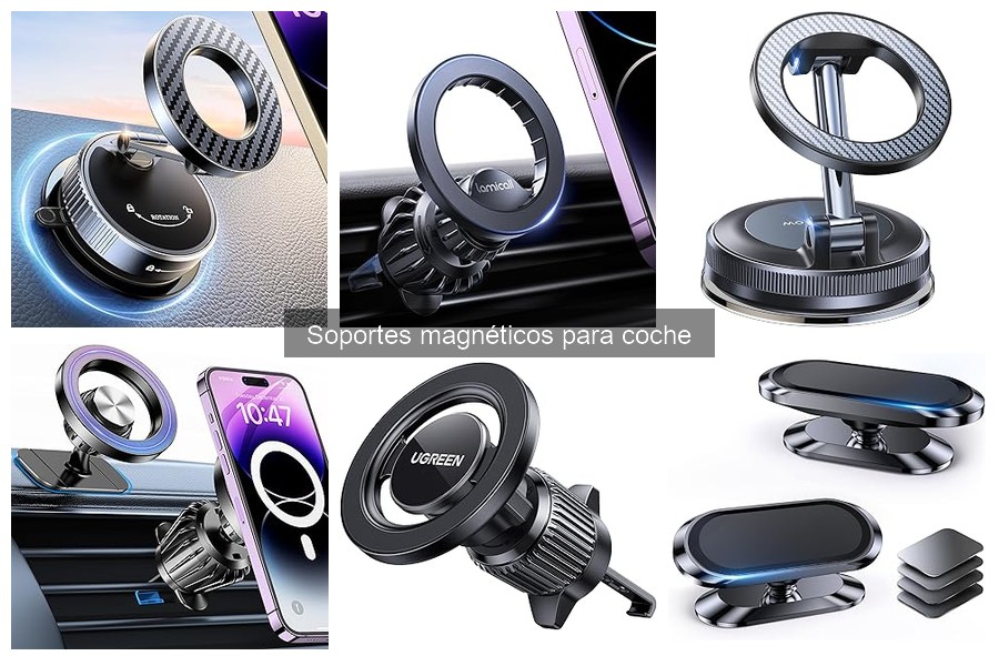 ¿Son seguros los soportes magnéticos para teléfonos en el coche?