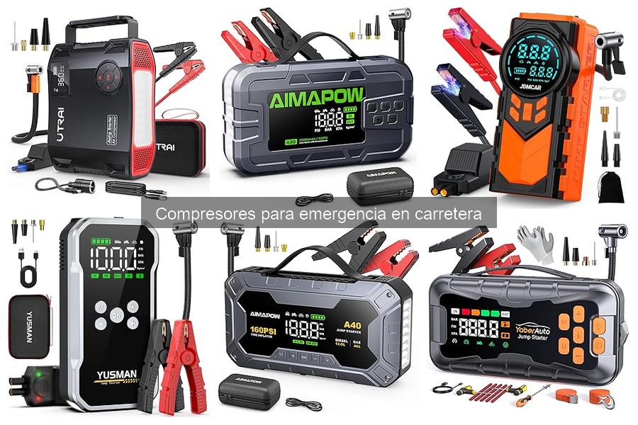 Tipos de compresores para emergencia en carretera